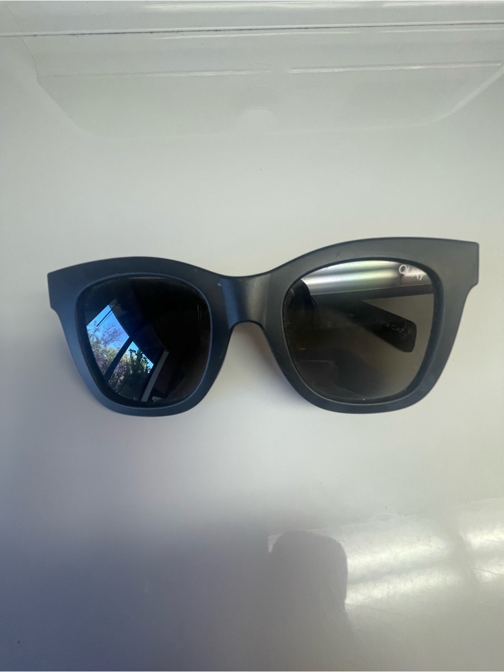 Quay Australia Black Oversized Square Women's Sunglasses